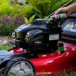 how to use starting fluid on lawn mower